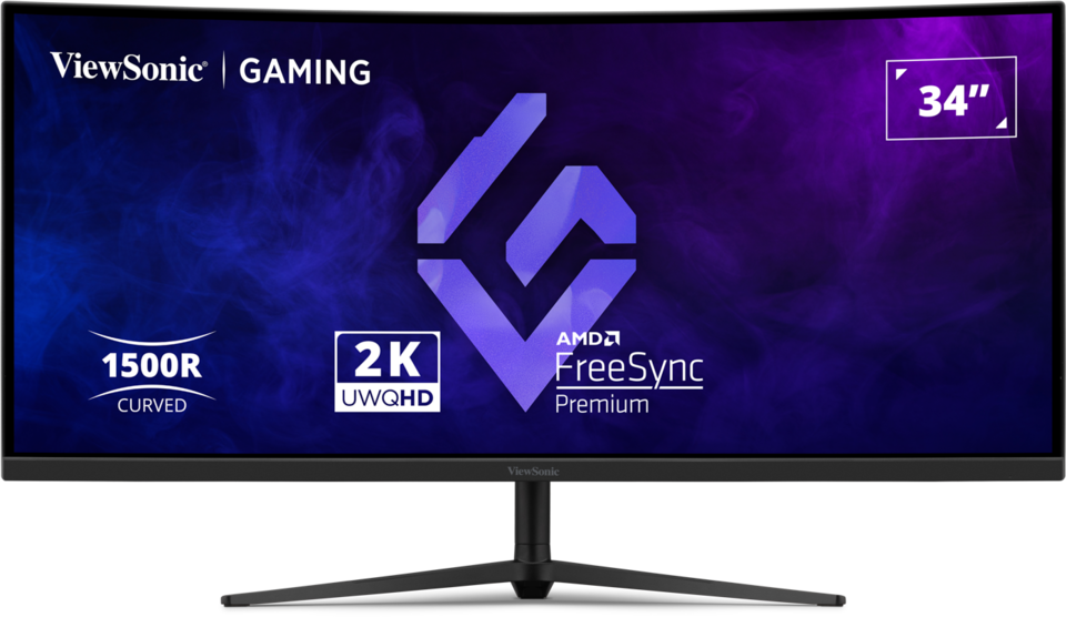 VX3418C-2K 34” UWQHD 180Hz Curved Gaming Monitor - ViewSonic Europe